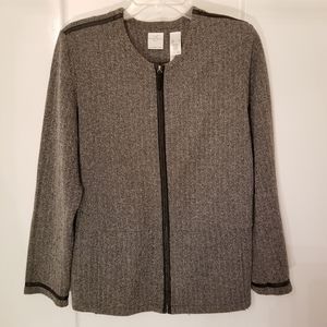 Emma James size large career jacket zip long sleev